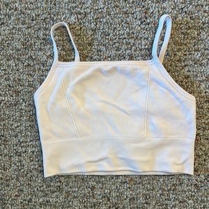 Fabletics Cloud Seamless Midi Bralette in Pink Frost size Small